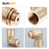 90 Degree Brass Extension Spacer, Angled Oxygen Sensor Extender Adapter