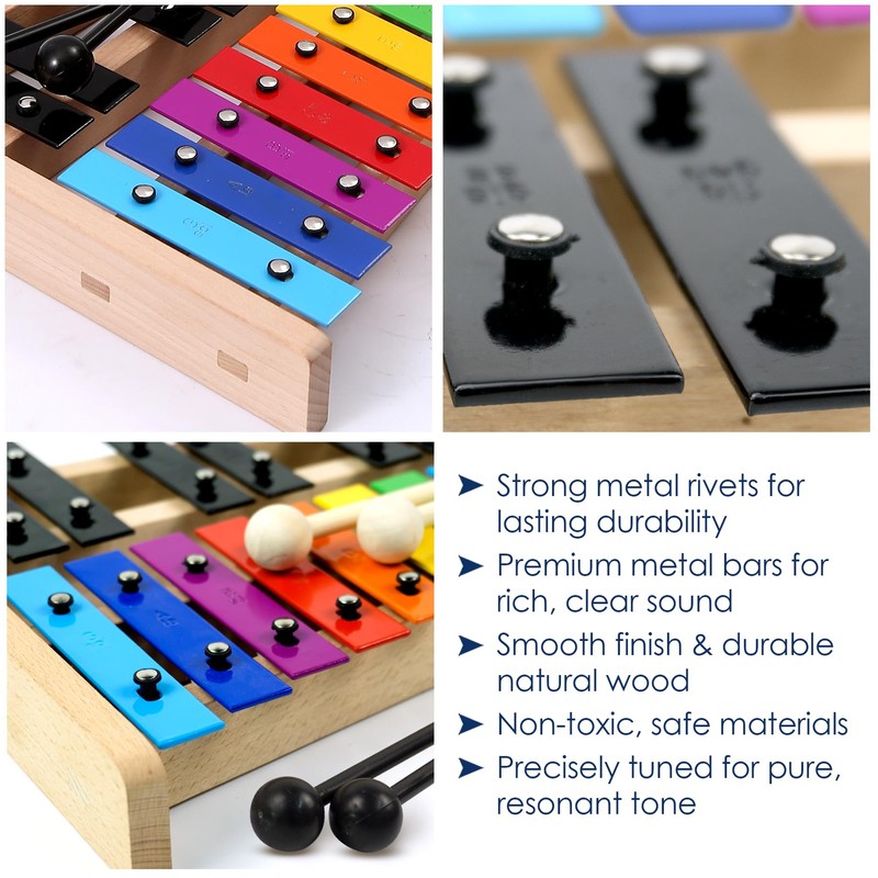 Glockenspiel Xylophone Full Size 27 Notes for Adults and Kids