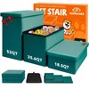 Zerbuger Dog Stairs with Storage 18" H, 3-Step Wider Dog