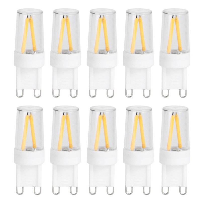 10Pcs G9 Base LED Light Bulbs 1.5W AC110V BiPin Bulb