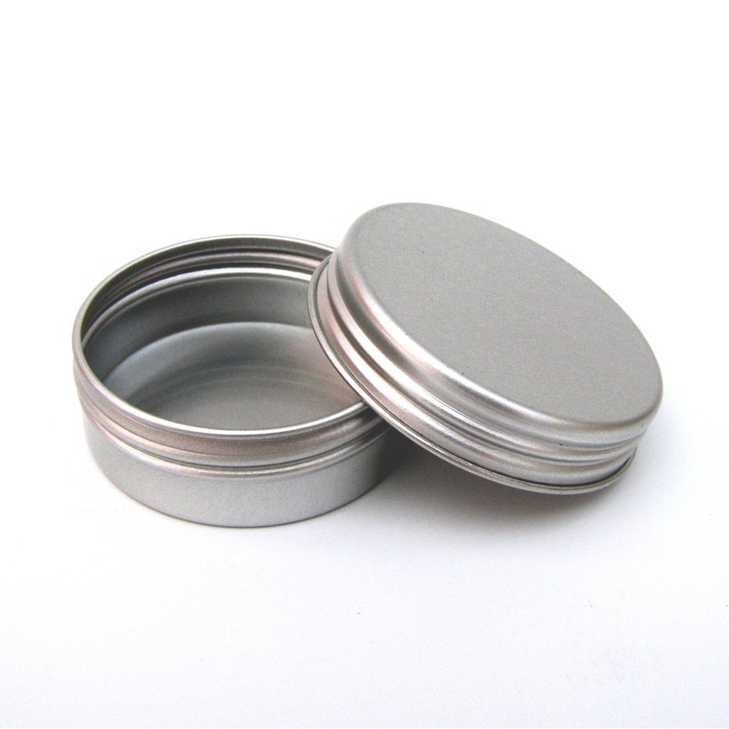 10x 10ml Aluminium Lip Balm Pots 10ml Capacity Empty Small