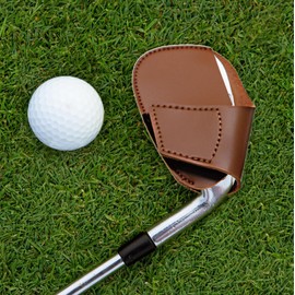 Golf Head Cover,Leather Protective Set - Thick Synthetic Leather Golf Mental Head Covers Set for Fairway, Woods, Driver