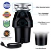 Eco Logic 1/2 HP Continuous Feed Garbage Disposal with Cord,
