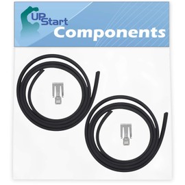 2-Pack W10542314 Dishwasher Door Gasket Replacement for Whirlpool WDT710PAYB2 Dishwasher - Compatible with W10542314 Door Seal - UpStart Components Brand