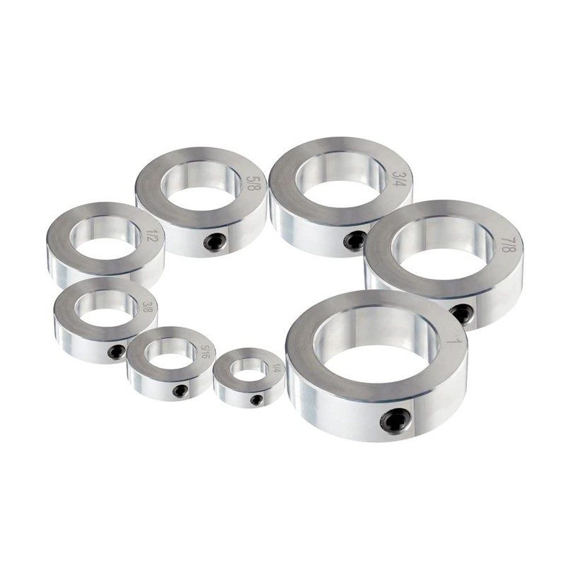AZSSMUK 7/8" Bore Zinc Plated Shaft Collars Solid Steel Set