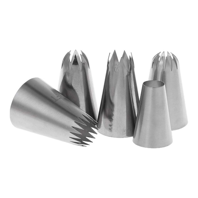 Pommee (1 Set of 5 Large Nozzles for Baking, Made