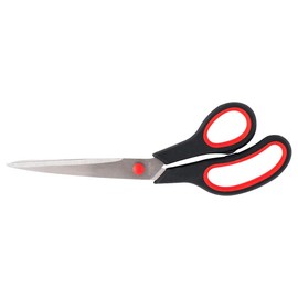 D.RECT Sg-250 25 cm Stainless Steel Cutting Scissors for Paper and Tapes, Rubber Handle School Scissors for Use in Home, School and Office
