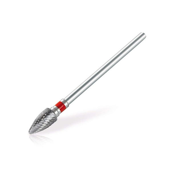 HM bit, pointed cone, red series, cross teeth, medium, in