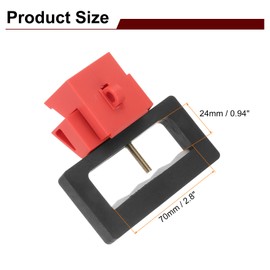 MECCANIXITY 3pcs Circuit Breaker Lockout Clamp-on Industrial Miniature Loto Device Breaker Switch for Electrical Single Pole Breaker Lockout