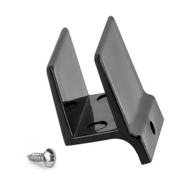 M6209 Sliding Shower Door Bottom Guide,1/2 in Channel Sliding Shower Door Guide for Shower Glass Door, Durable Sliding Door Bottom Guide with Screws Shower Door Replacement Parts Black 1 Pack