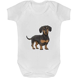 Azeeda 3-6 Month 'Dachshund' Baby Grow/Bodysuit (GR00090411)