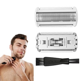 XUZOPIM Ladyshave Replacement Shaving Head for Brl140 Brl130 Bre620 Bre640 Bg2040 Bg2020, Razor Blades Wet and Dry Shaving Head, Trimmer Shaving Head Film, with Brush (White)