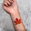 4 x 'Maple Leaf' Temporary Tattoos (TO00048155)