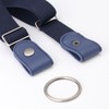 KASSAI Women's Loop Belt with Ring Buckle 2-Way Rubber Belt,