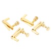 4PCS Violin Fine Tuner Golden Metal Wear Resistant String Fine