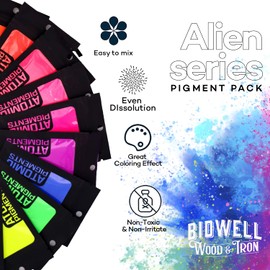 Bidwell Premium Mica Powder for Epoxy Resin –Set of (11 Colors) 5 g Each |Epoxy Resin Color Pigment Powder for Arts and Crafts, Nail Polish, Candle Jars, Jewelry, Bath Bombs, Table Tops, DIY.