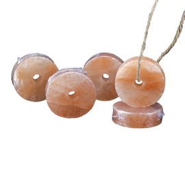 TXDIWWZ 2Pcs Himalayan Animals Lick Salt Mineral Salt Block Organic Pink Salt Natural Salt Brick with Rope for Cats, Dogs, Rabbits and Animals