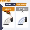 A-KARCK 304 Stainless Steel Pie Cuts, 3'' Exhaust Pipe with