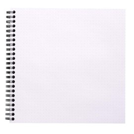 Rhodia Reverse Book & Dot Book - Dot Grid 80 sheets - 8 1/4 x 8 1/4 - Black Cover