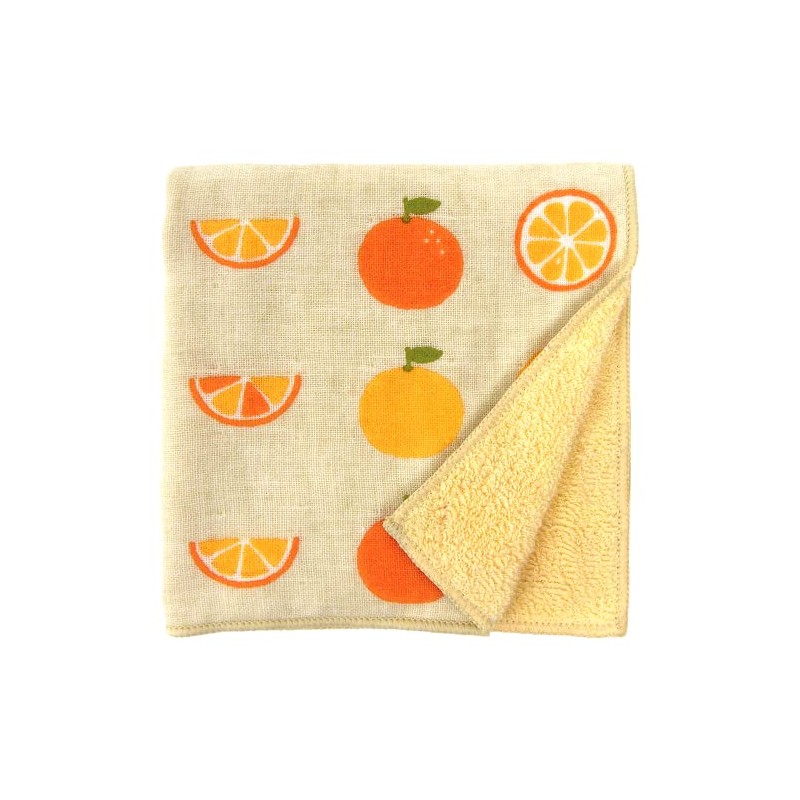 Wataol Semi Wash (Towel Handkerchief), Fresh Orange