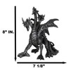 Ebros Ancient Legendary Three Headed Dragon Hydra Roaring Statue 8"