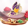 Glass Cup Innovative Flower Tea Cup with Spoon Drink Mug