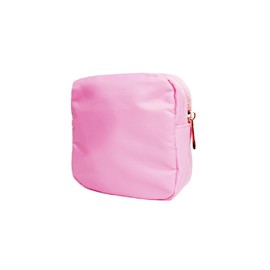 Blue Bird Nylon Makeup Bags for Women Girls Travel Toiletry Pouch Cosmetic Bag Makeup Organizer (Pink, Mini)