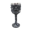 Black Cat Drinking Goblet - Gothic Chalice with Stainless Steel