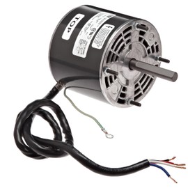 Fasco D119 4.4" Frame Open Ventilated Shaded Pole General Purpose Motor with Ball Bearing, 1/11-1/25-1/70HP, 1500rpm, 115V, 60Hz, 2.9-1.5-1.0 amps
