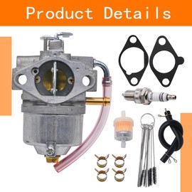 FINDCARB 15003-2153 Carburetor Fit for Kawasaki FC420V FC400V 4 Stroke Engines Replace 15001-2972 15003-2154 Carb with Fuel Pump