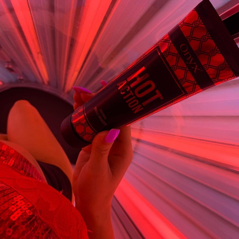 Onyx HOT ACTION Original Tingle Bronzer Bottle, Tanning Lotion with