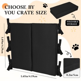 YeeBeny Dog Crate Divider, 16.9x16.5 Black Thick Dog Kennel Divider Foldable Divider for Small Dog Crates (Cage Not Included)