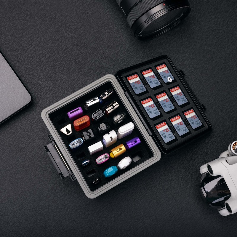 JJC 2IN1 USB Flash Drive Case & Memory Card Case