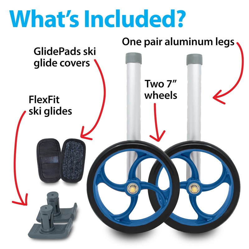 Top Glides Vortex Universal 7 Inch Replacement Wheels Kit -