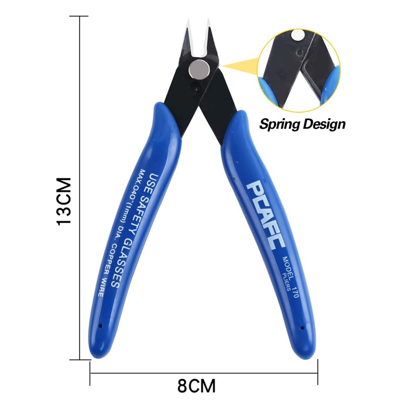 Flush Side Cutter Precision Shear Wire Snips Pliers Tool Mini
