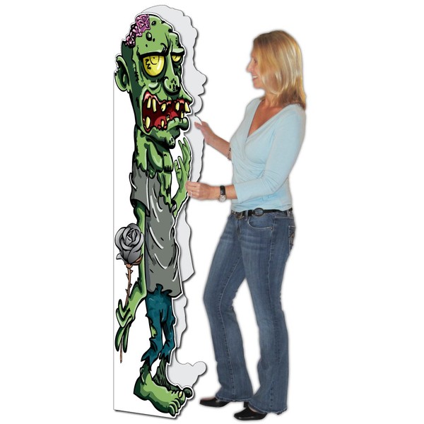 VictoryStore Jumbo Greeting Cards: Happy Birthday Greeting Card, (Life Size Zombie Card) 5 feet 8 inches Zombie Card with Envelope