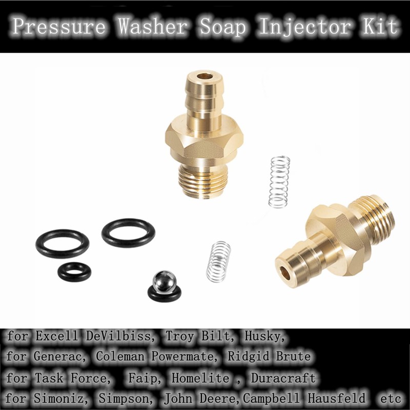 Yoursme 2Pcs Compatible Chemical Injector Set for Pressure Washer Replacement