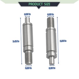 W10359271 W10359272 Dryer Front Back Drum Support Roller Shaft kit, Left and Right Hand Thread Replacement Fit Whirlpool, Kenmore, Sears Dryer Roller Shaft Part WPW10359271, AP6020388, AP6020389