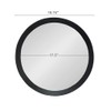 Udorich Enhance Ambiance with Transitional Mango Wood Wall Mirror, Round
