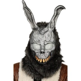 Frank Rabbit Mask Bunny Fullhead Cosplay Props for Adult Halloween Grey