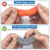 iTYOOS 12 PCS Finger Cots Cut Resistant Protection Finger Covers