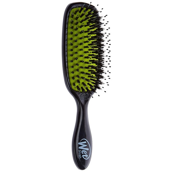 Wet Brush Shine Enhancer Hair Brush - Black - Exclusive Ultra-soft IntelliFlex Bristles - Natural Boar Bristles Leave Hair Shiny And Smooth For All Hair Types - For Women, Men, Wet And Dry Hair