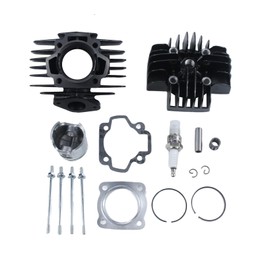 Motorcycle Top End Head Cylinder Piston Rings Rebuild Kit Replacement 60cc For PW50 PW 50 1981 1982-2022