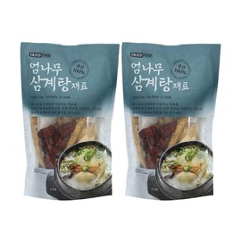 Cheongsol Eomnamu Samgyetang ingredients, 2 pieces, 110g 110g × 2 pieces 110g x 2 pieces / 청솔 엄나무 삼계탕재료, 2개, 110g 110g × 2개 110g x 2개