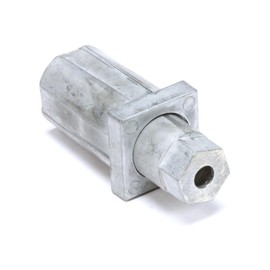 Cleveland 100241-CLE Adjustable 1-1/4In Square Tube Natur Foot