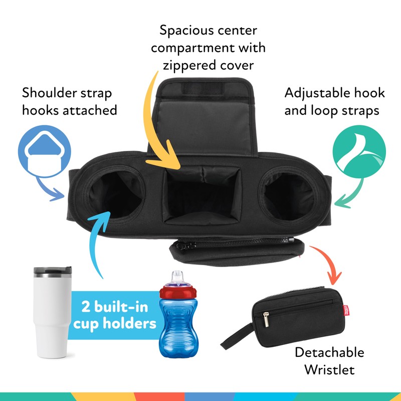 Nuby Deluxe Stroller Organizer with Removeable Pouch