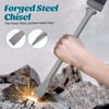 Cold Chisel Set, 2 Piece Set Flat and Pointed Chisels