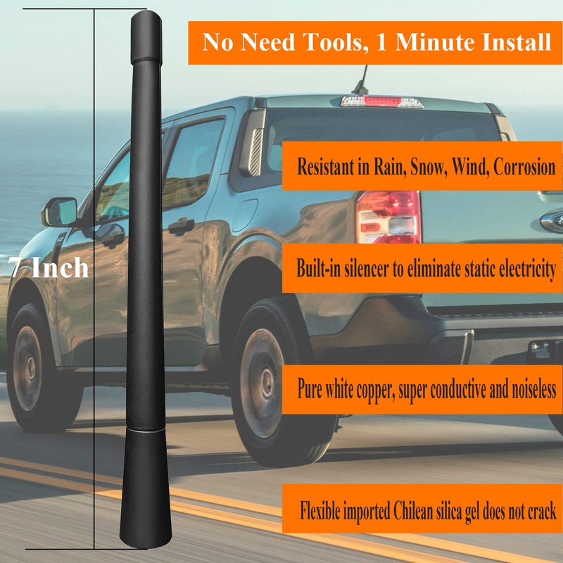 7 Inch Antenna Replacement for Ford Maverick (2021-2023), Ford Maverick
