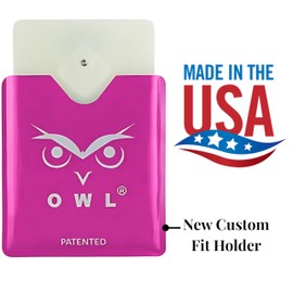 OWL The Only Flat Car Window Glass Breaker & Seatbelt Cutter Card Emergency Escape Rescue Hammer Safety Life Saving Crash Survival Kit 2-in-1 Tool - Made in USA (4 Pack Pink)