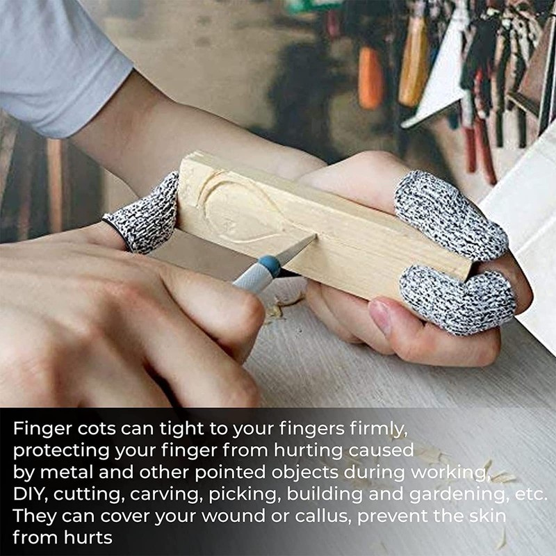 Finger Cots Cut Resistant Reusable Protector Finger Covers Finger Sleeves